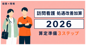 訪問看護の処遇改善加算2026年度、制度の全体像と算定手順